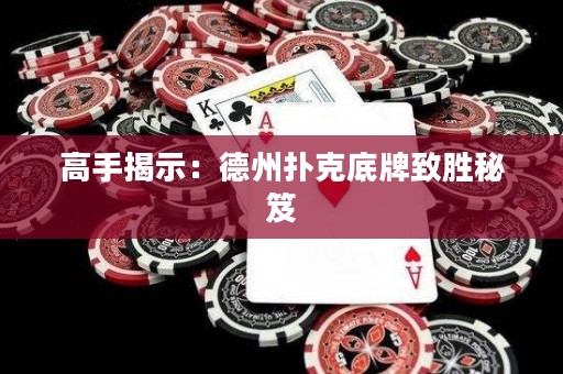 高手揭示：德州撲克底牌致勝秘笈